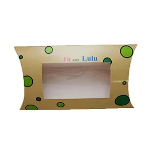 Hot Selling Custom Pillow Packaging Box Small Gift Pillow Box Pillow Box With Window